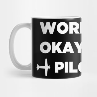 Funny Airplane Pilot Design Mug